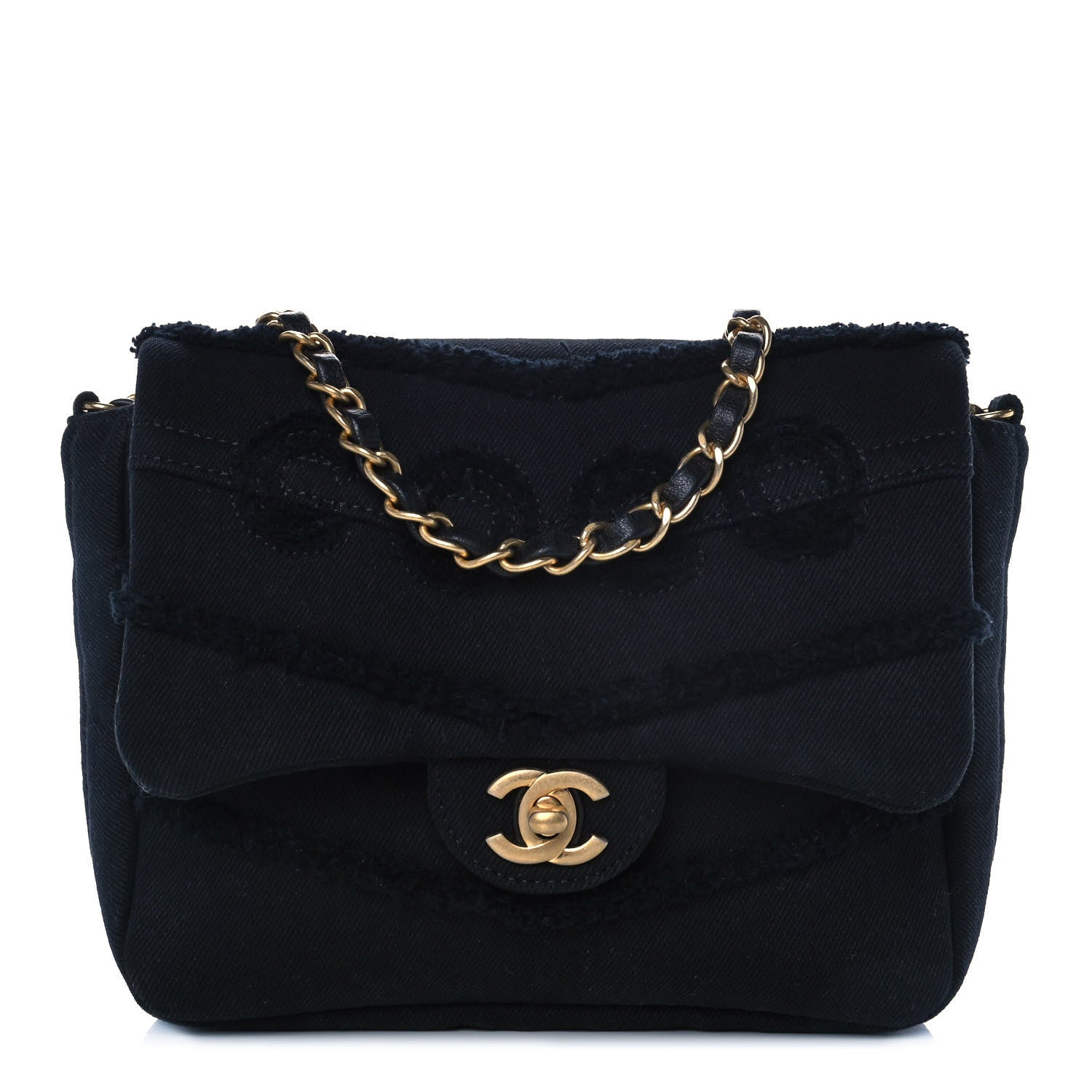 Chanel Denim Coco Flap Black 1 of 11