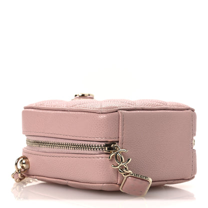 Chanel Caviar Quilted Clutch with Chain Light Pink 4 of 12