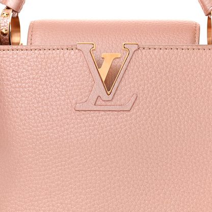 Louis Vuitton Metallic Taurillon Capucines BB Pearly Pink 7 of 9