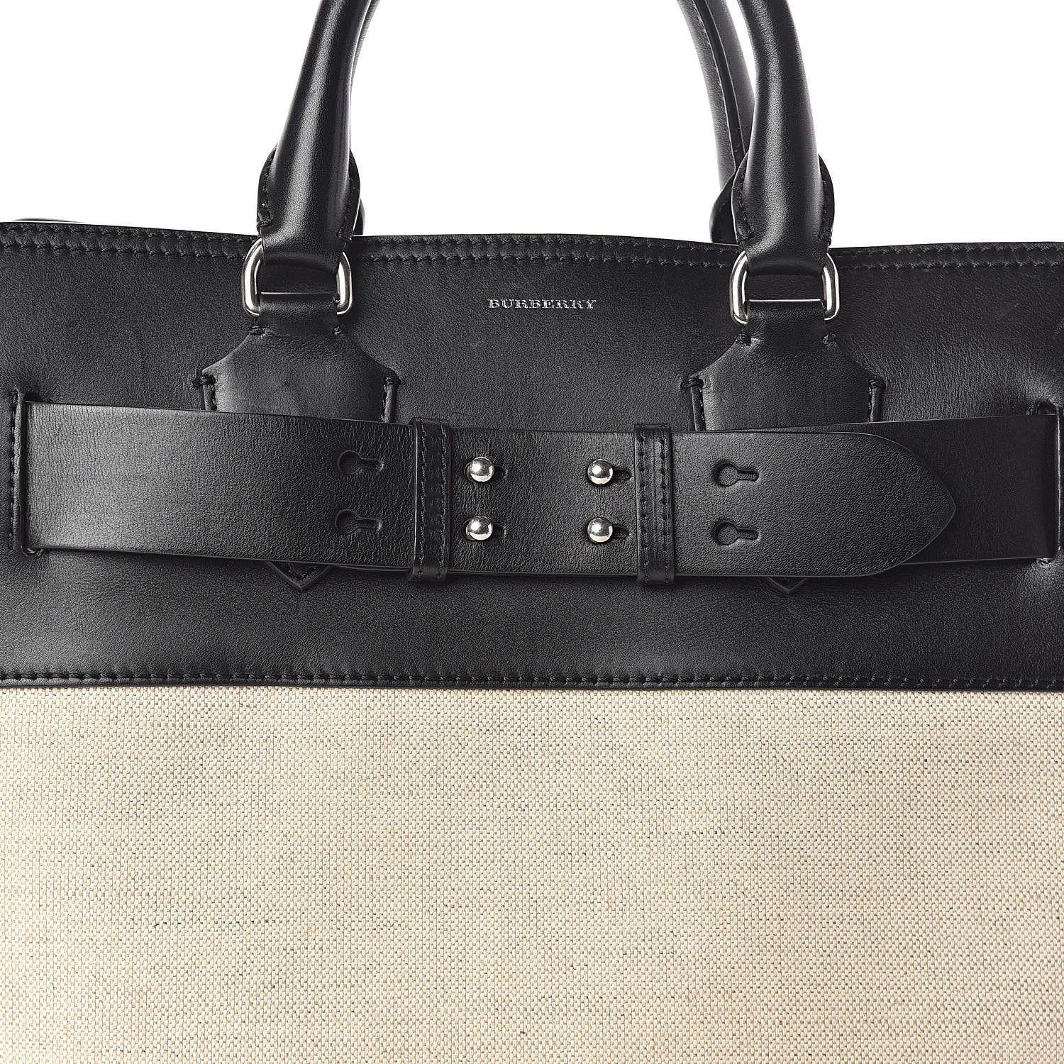 Burberry Canvas Smooth Calfskin Medium Belt Bag Black 9 of 16