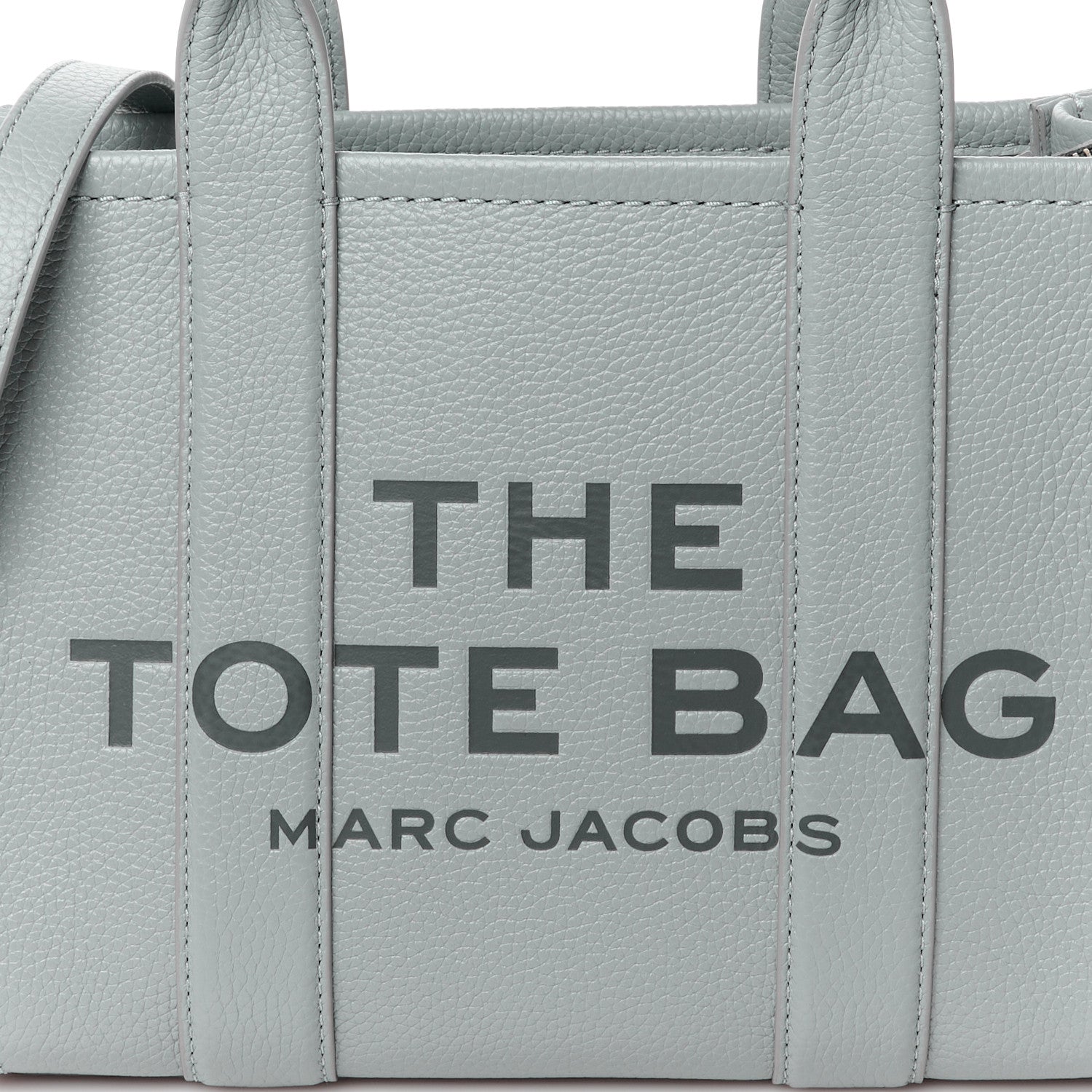 Marc Jacobs Grained Calfskin Small The Tote Bag Grey 9 of 11