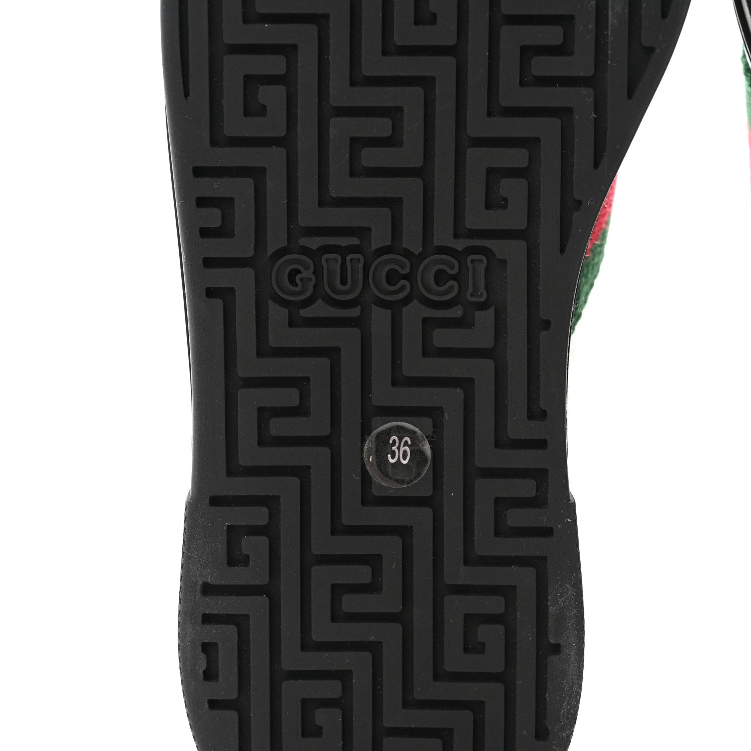 Gucci Crystal GG Monogram Web Womens New Ace Sneakers 36 Black 7 of 10