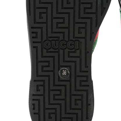 Gucci Crystal GG Monogram Web Womens New Ace Sneakers 36 Black 7 of 10
