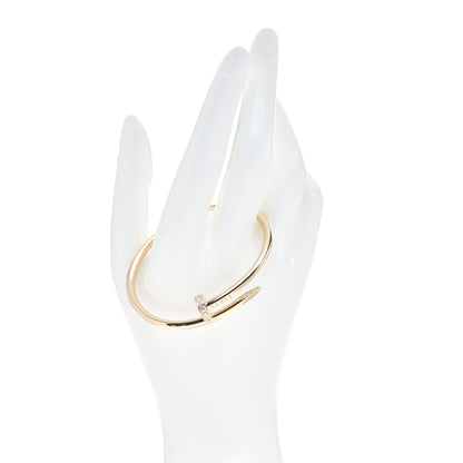 Cartier 18K Yellow Gold Diamond Juste Un Clou Bracelet 16 2 of 4