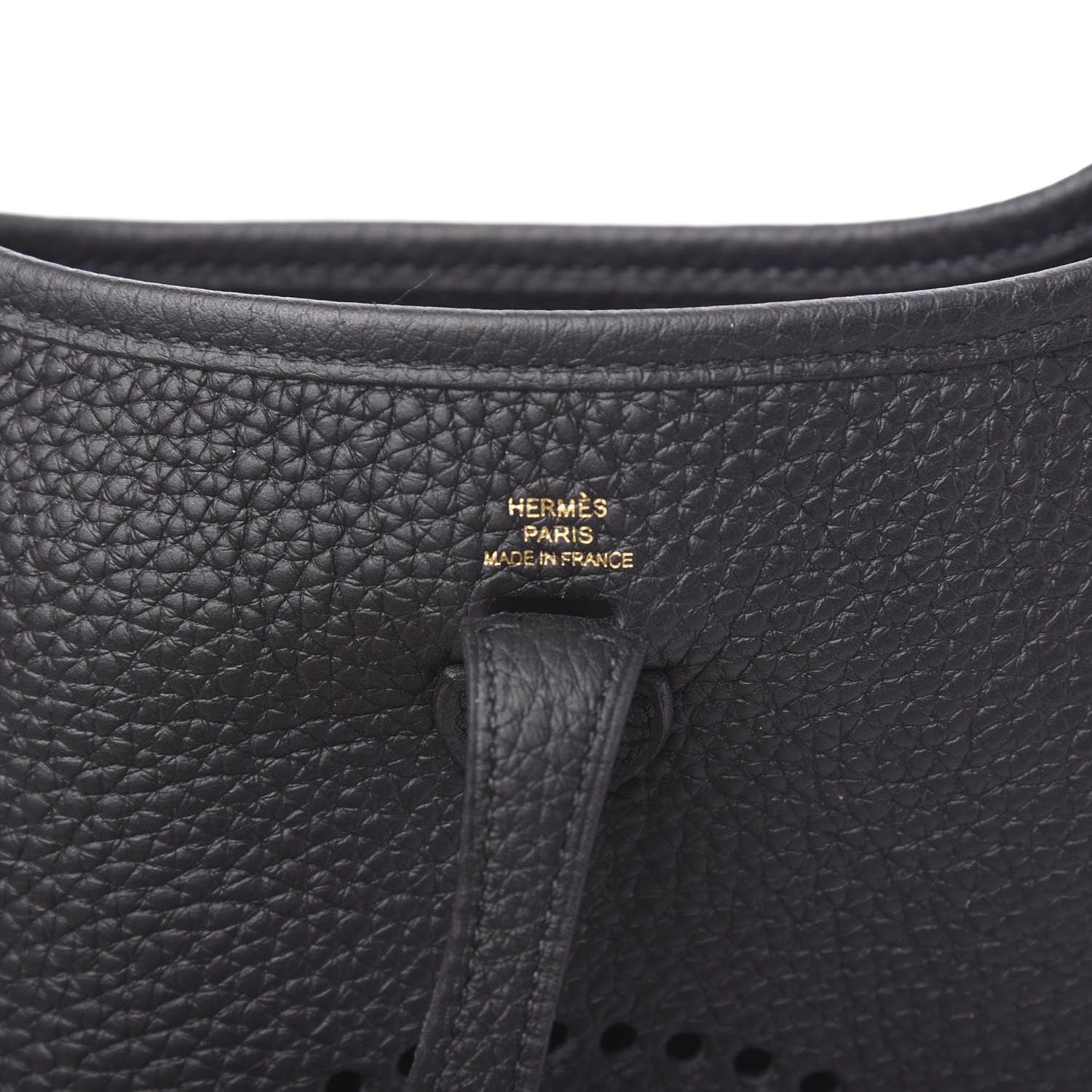 Hermes Taurillon Clemence Evelyne TPM Black 5 of 10