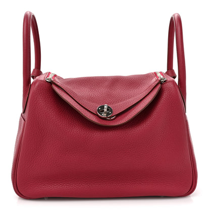Hermes Taurillon Clemence Lindy 30 Rubis 2 of 25