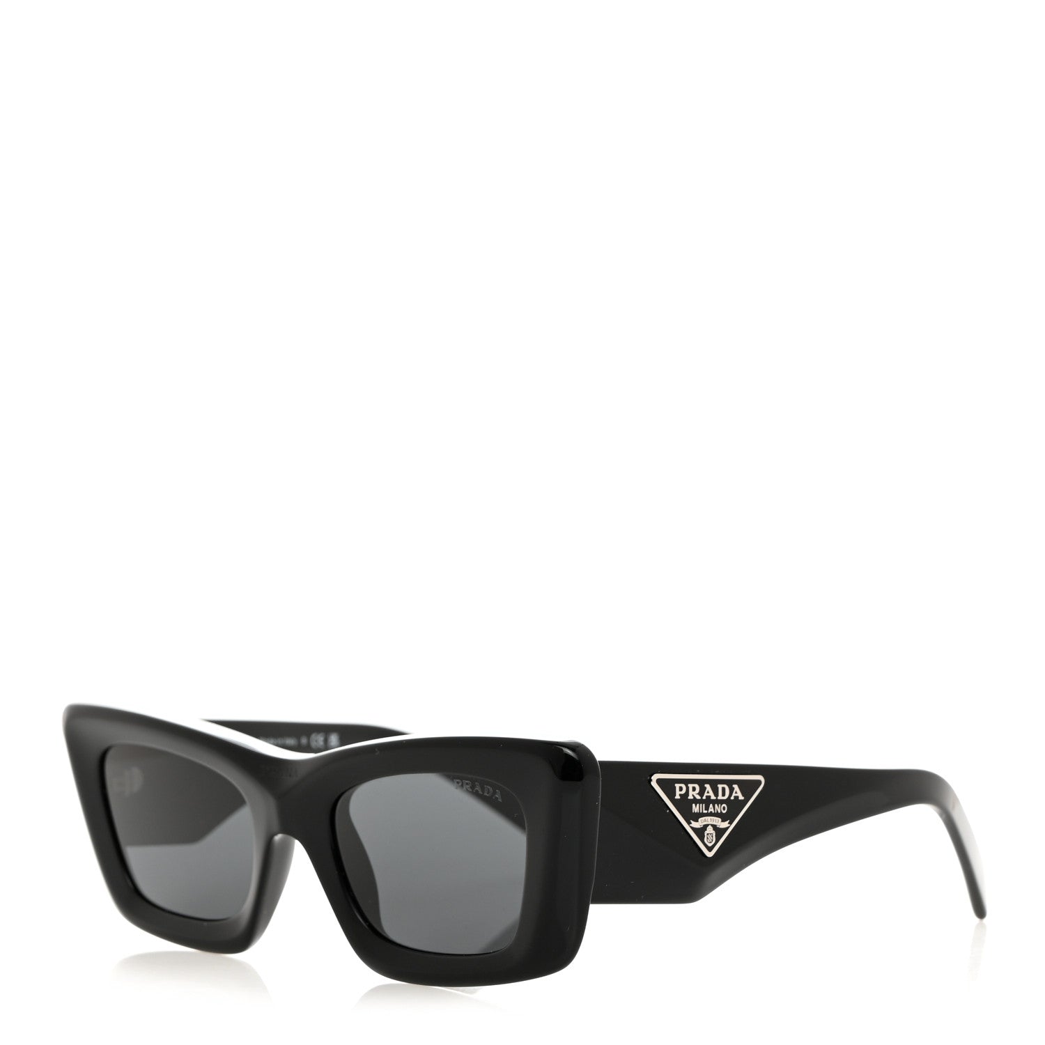 Prada Acetate Symbole Sunglasses SPR 13Z Black 1 of 8
