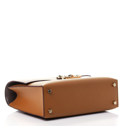 Hermes Epsom Bi-Color Verrou 21 Sesame Etoupe 3 of 4