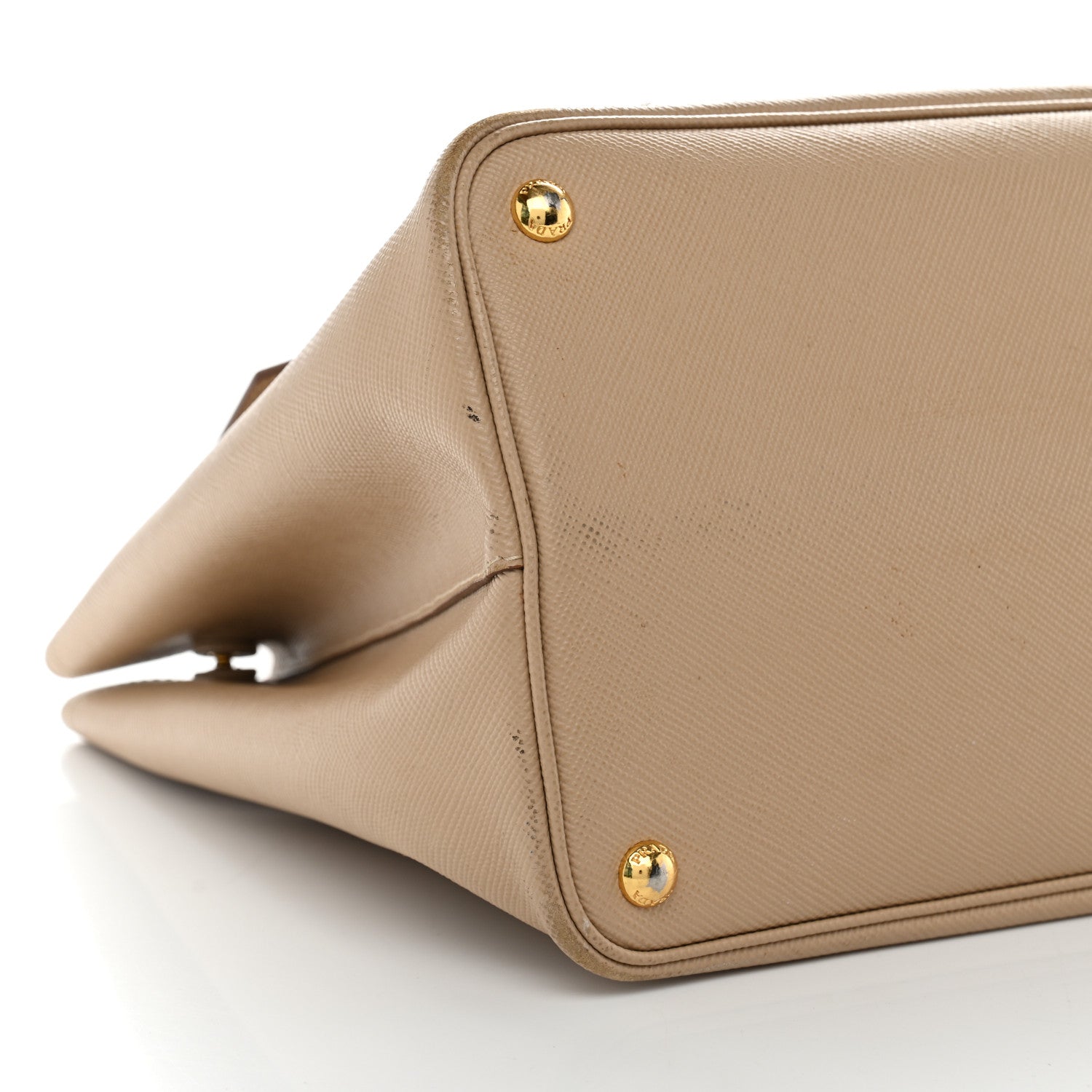 Prada Saffiano Cuir Medium Double Bag Sabbia 8 of 15