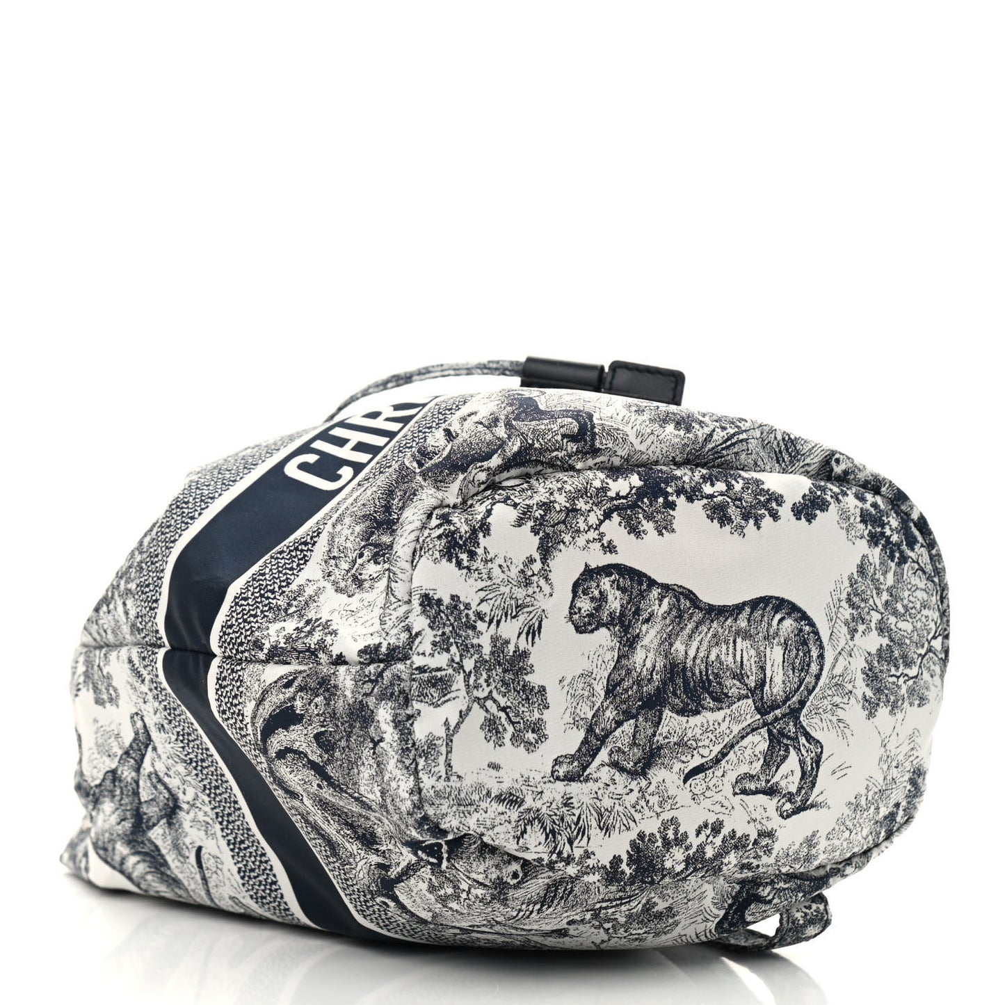 Technical Fabric Embroidered Toile De Jouy Sauvage DiorTravel Pouch Blue