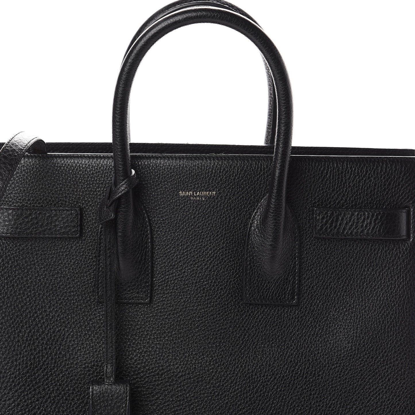 Grained Calfskin Small Sac De Jour Black