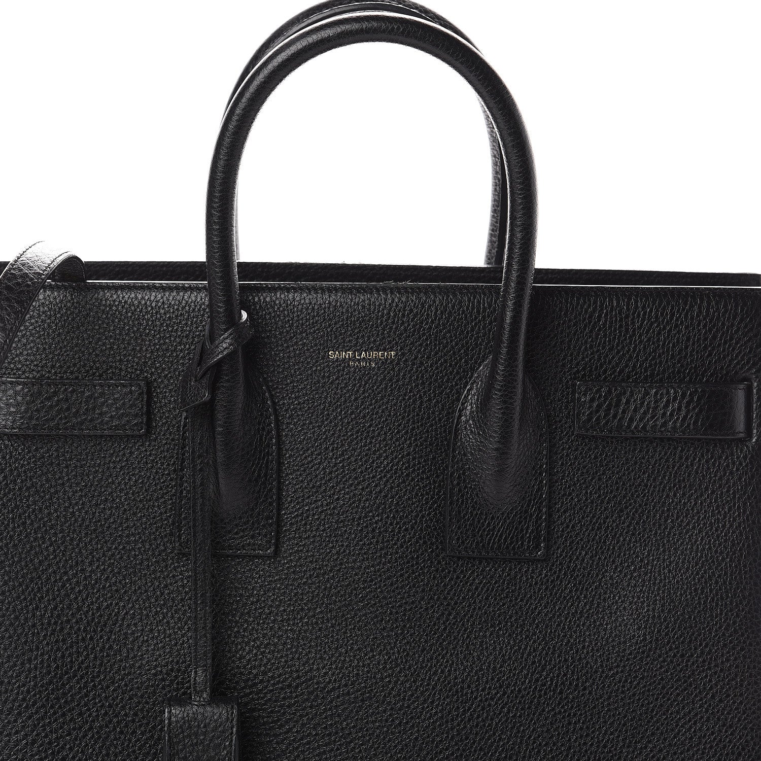 Saint Laurent Grained Calfskin Small Sac De Jour Black 6 of 8