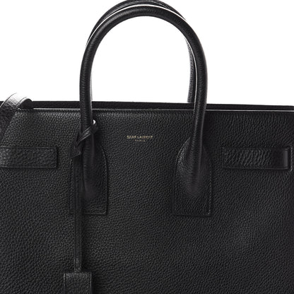 Saint Laurent Grained Calfskin Small Sac De Jour Black 6 of 8