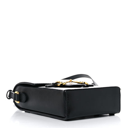 Gucci Boarded Plutone Calfskin Mini Horsebit 1955 Crossbody Bag Black 4 of 19