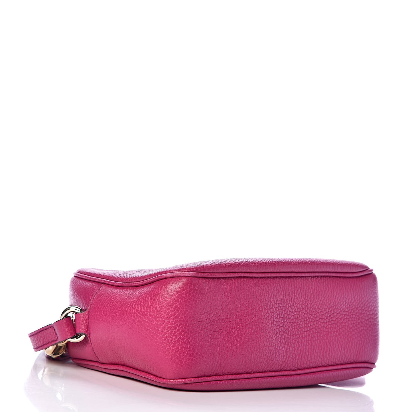 Pebbled Calfskin Small Soho Disco Bag Bright Bougainvillea