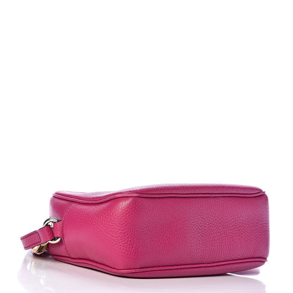Gucci Pebbled Calfskin Small Soho Disco Bag Bright Bougainvillea 4 of 11