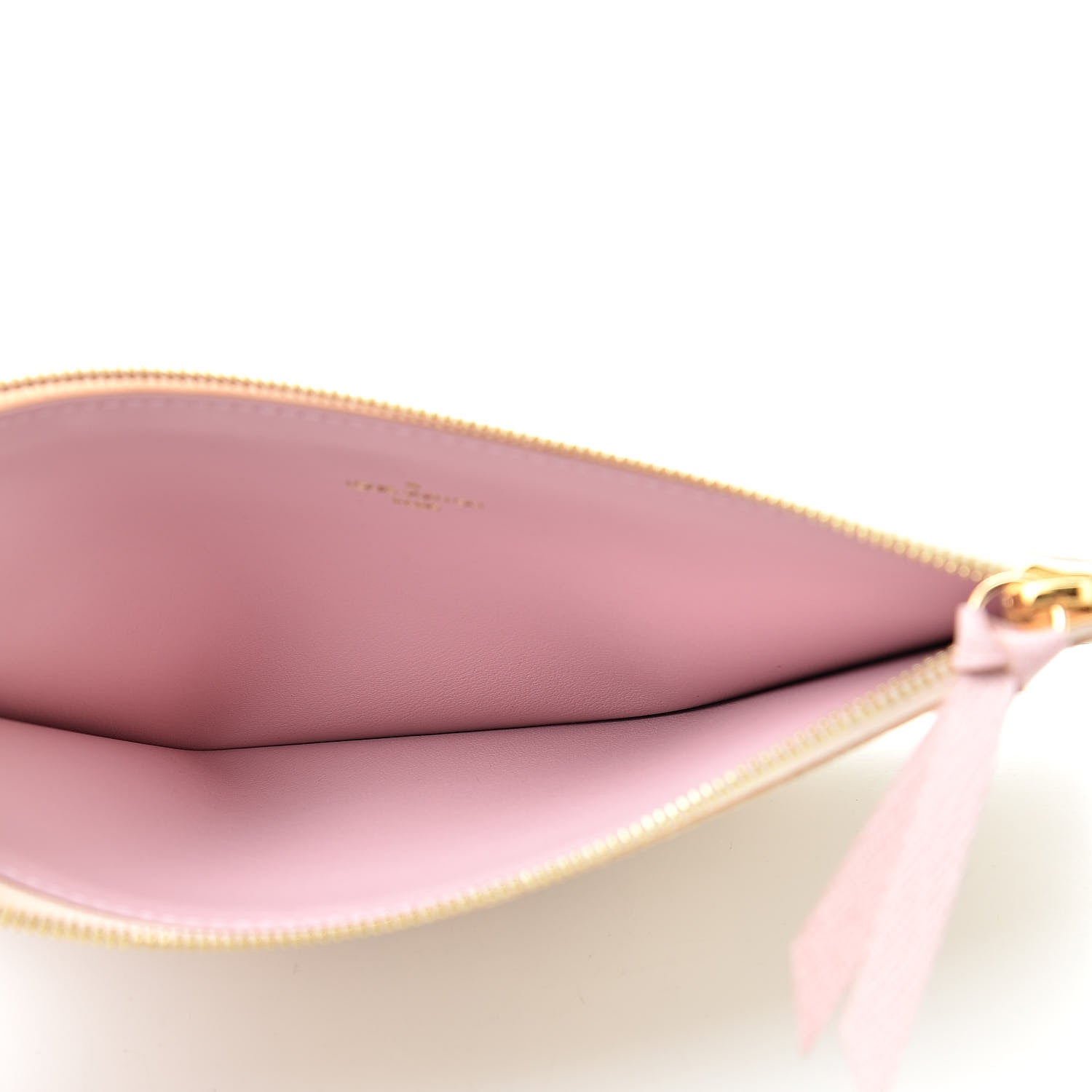 Louis Vuitton Damier Azur Felicie Chain Wallet Zippered Insert Rose Ballerine 5 of 6