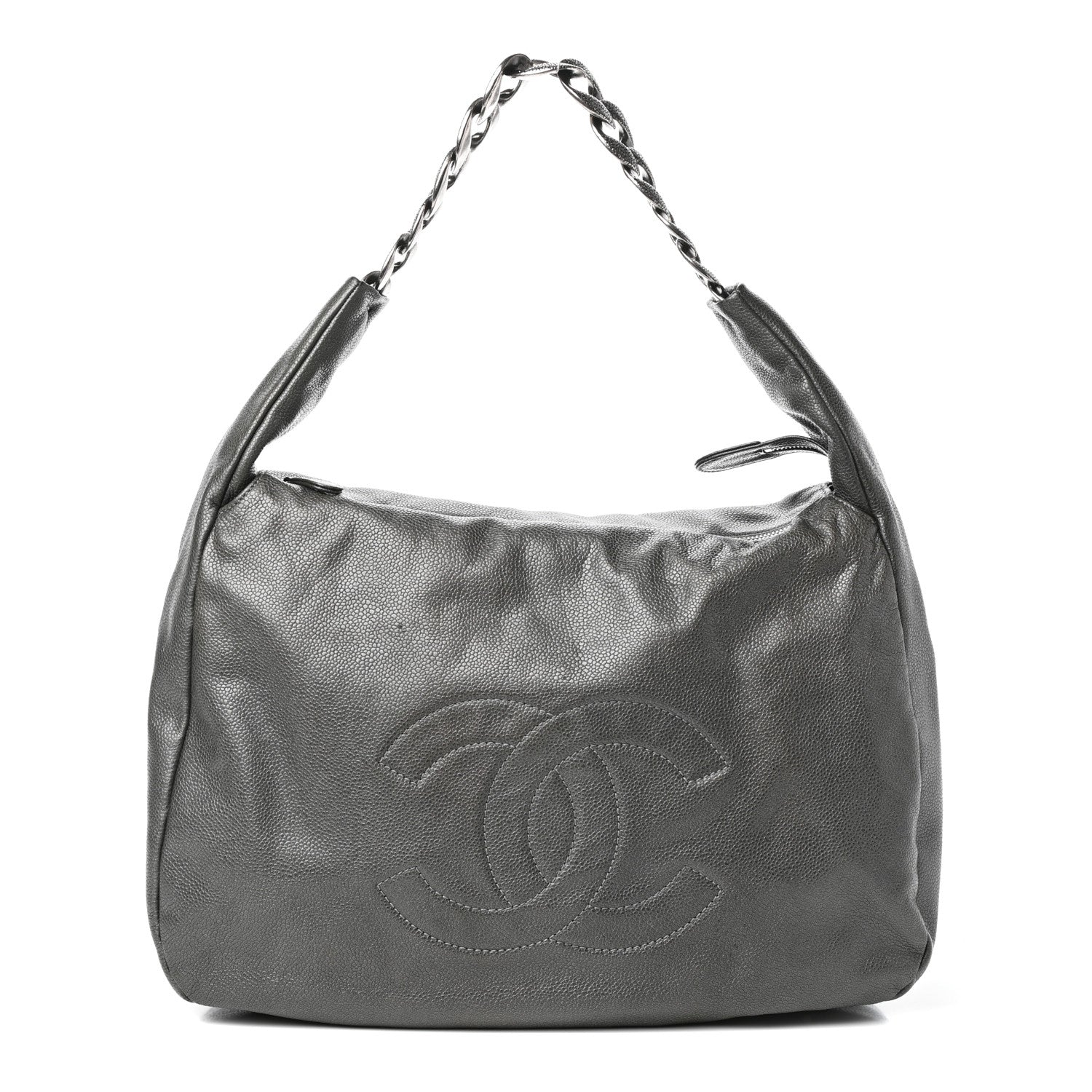 Chanel Metallic Caviar 31 Hobo Grey 1 of 10