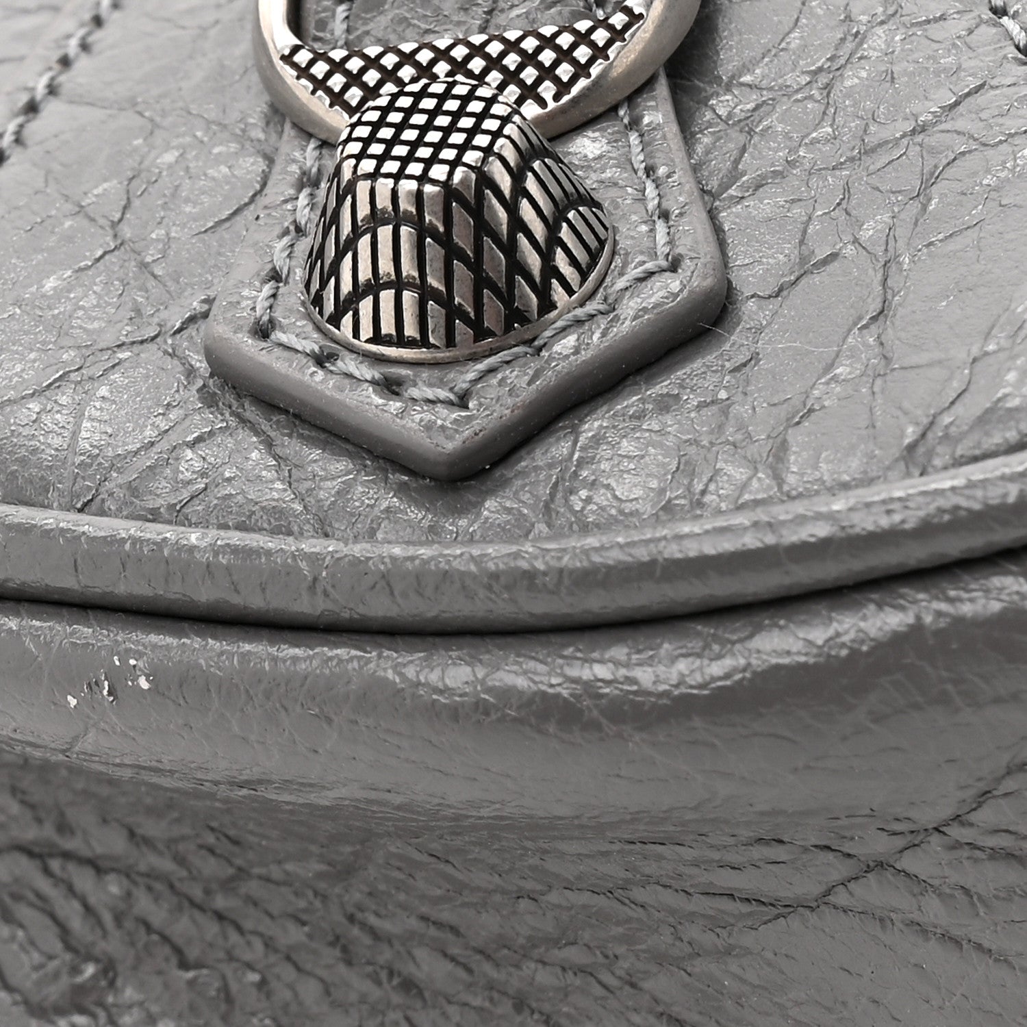 Balenciaga Agneau Arena Le Cagole Shoulder Bag XS Dark Grey 12 of 13