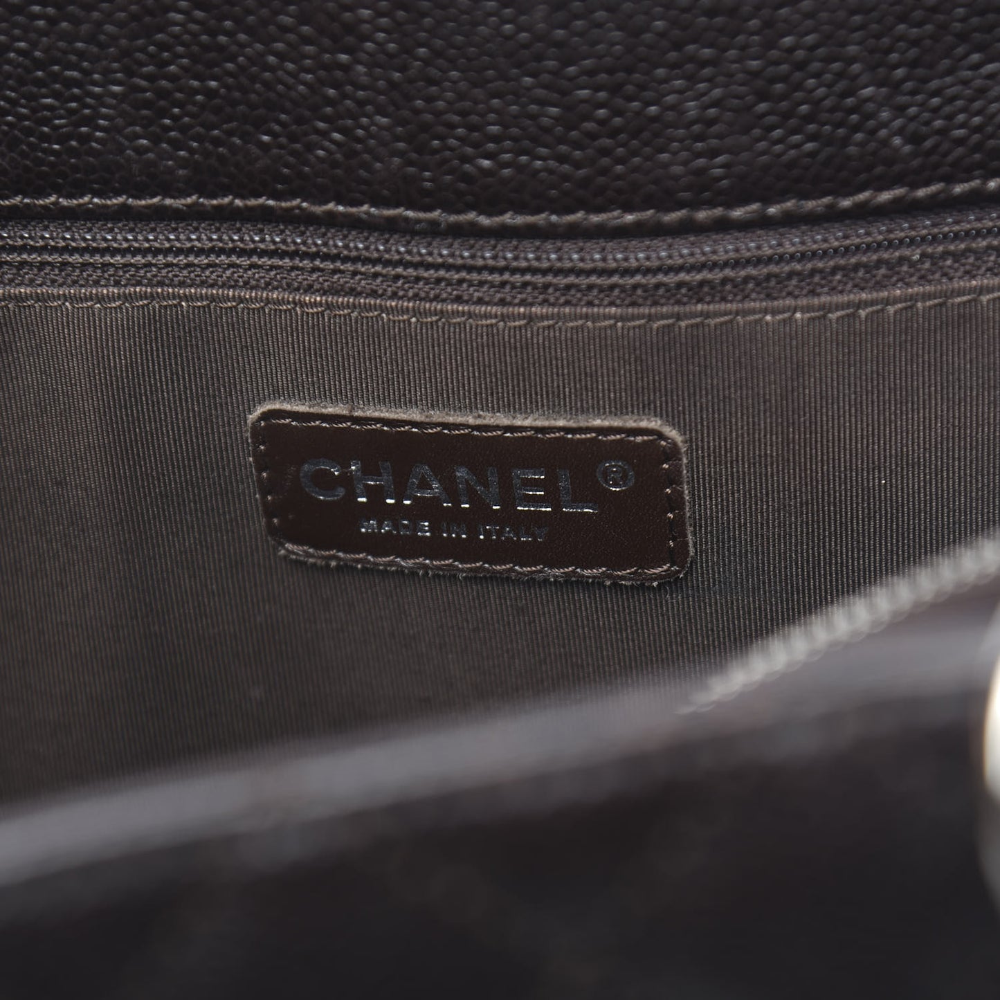 Caviar Grand Shopping Tote GST Dark Brown