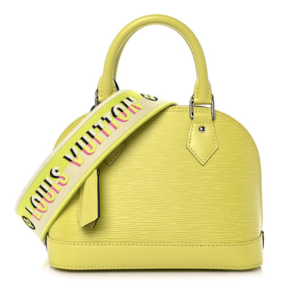 Louis Vuitton Epi Jacquard Alma BB Yellow Citron 1 of 8