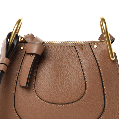 Chloe Grained Calfskin Nano Hayley Hobo Nut 10 of 10