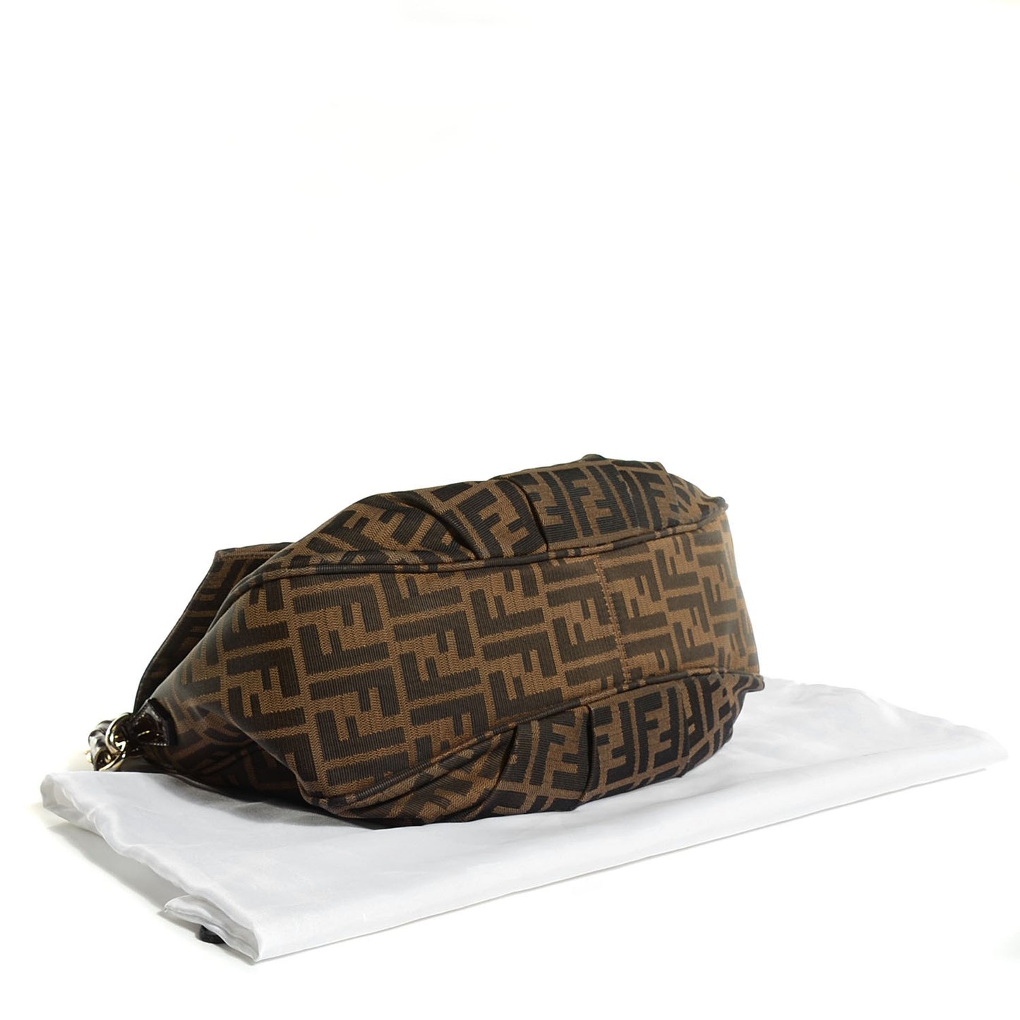 Zucca Patent Mia Shoulder Flap Tobacco