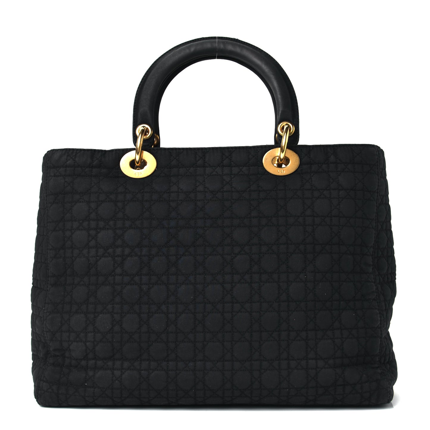 Nylon Cannage Large Lady Dior Black