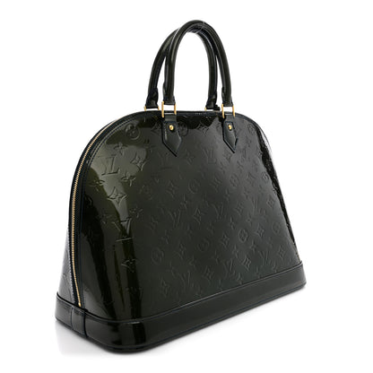 Louis Vuitton Vernis Alma GM Noir Magnetique 3 of 10