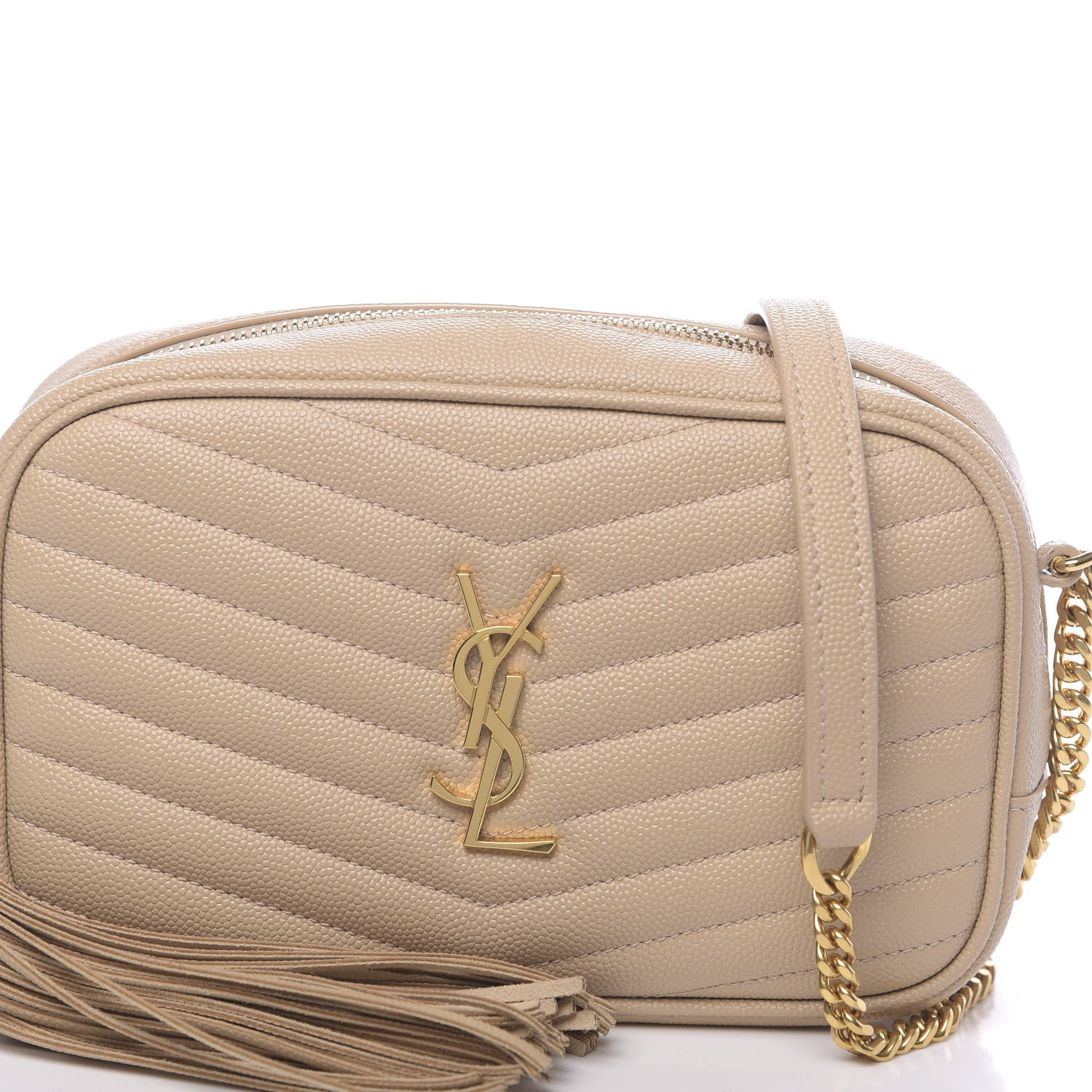 Saint Laurent Grain De Poudre Matelasse Monogram Mini Lou Camera Bag New Powder 10 of 11