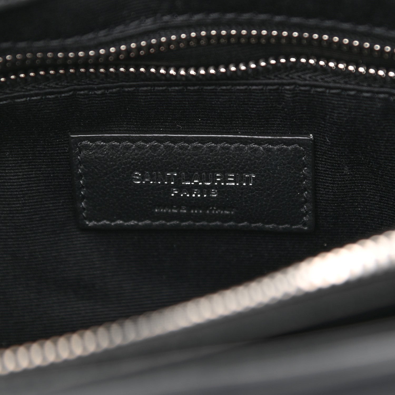 Saint Laurent Calfskin Y Quilted Monogram Medium Loulou Chain Satchel Black 6 of 10