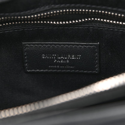 Saint Laurent Calfskin Y Quilted Monogram Medium Loulou Chain Satchel Black 6 of 10