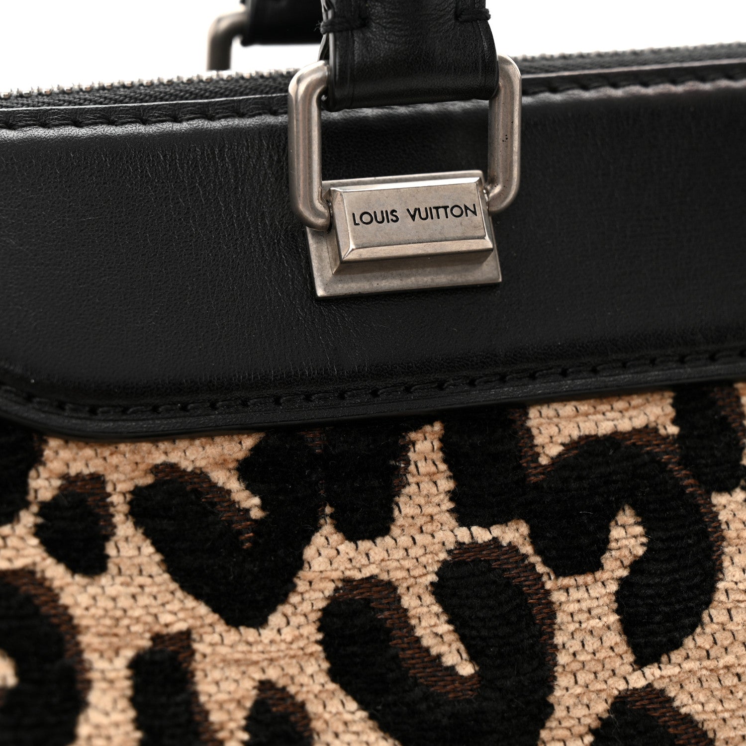 Louis Vuitton Jacquard Velvet Leopard Print Stephen Sprouse Speedy 8 of 11