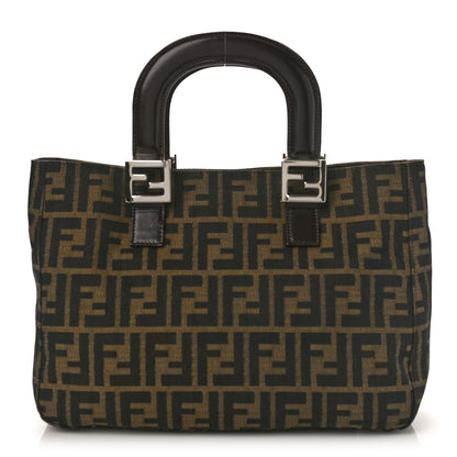 Fendi Zucca Top Handle Tote Tobacco 1 of 9