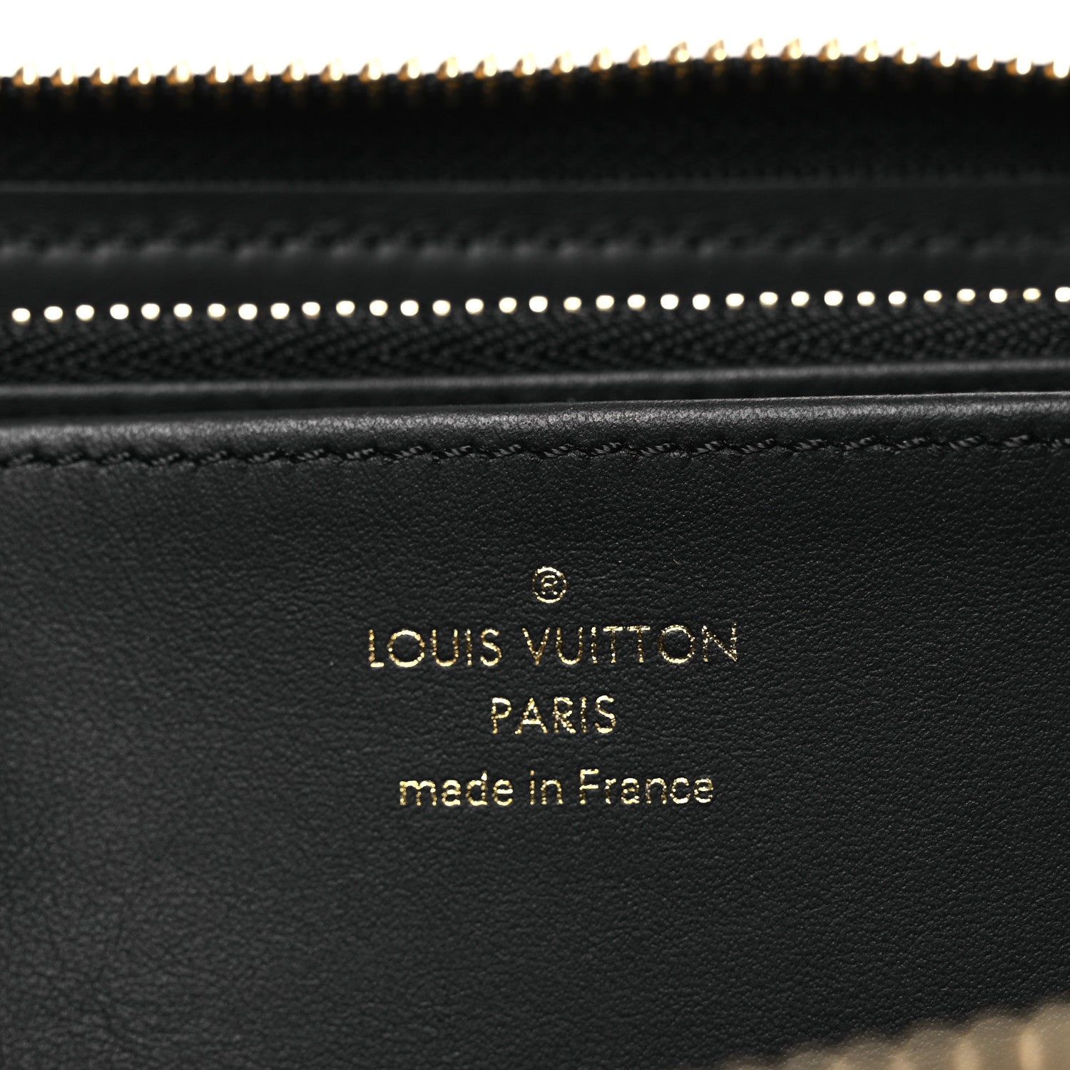 Louis Vuitton Lambskin Embossed Monogram Coussin Zippy Wallet Black 6 of 6