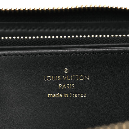 Louis Vuitton Lambskin Embossed Monogram Coussin Zippy Wallet Black 6 of 6