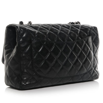 Chanel Washed Lambskin Quilted Jumbo Hybrid Reissue Flap Black 3 of 7