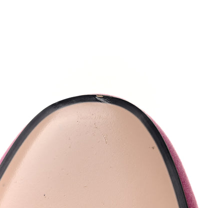 Gucci Velvet Marquise Crystals Womens Princetown Slippers 40 Malva Dark Malva 9 of 9