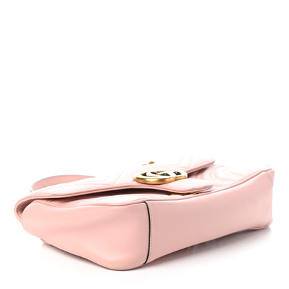 Gucci Calfskin Matelasse Small GG Marmont Shoulder Bag Perfect Pink 4 of 10