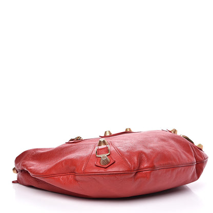 Balenciaga Chevre Giant 21 Gold Hardware Hobo Rouge Vermillon 4 of 16