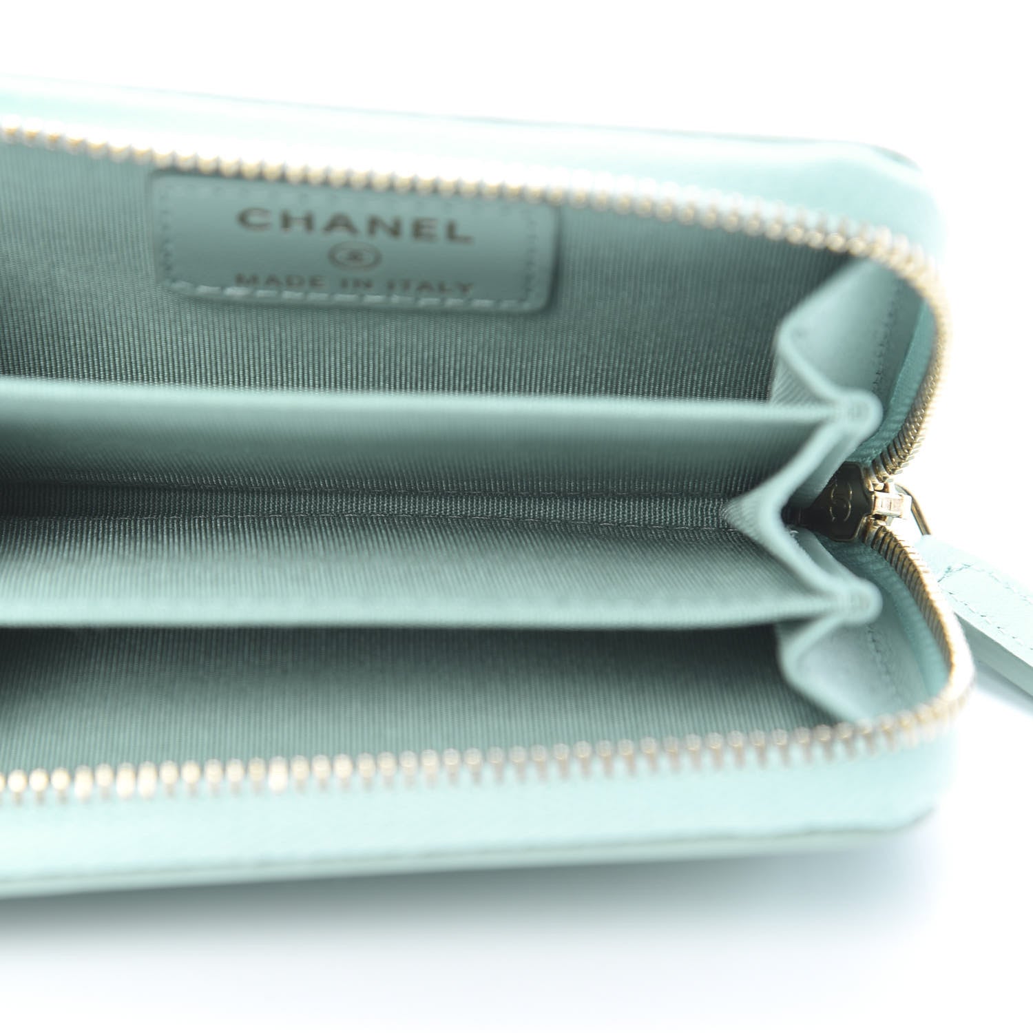 Chanel Caviar Quilted Filigree Coin Purse Blue 5 of 8