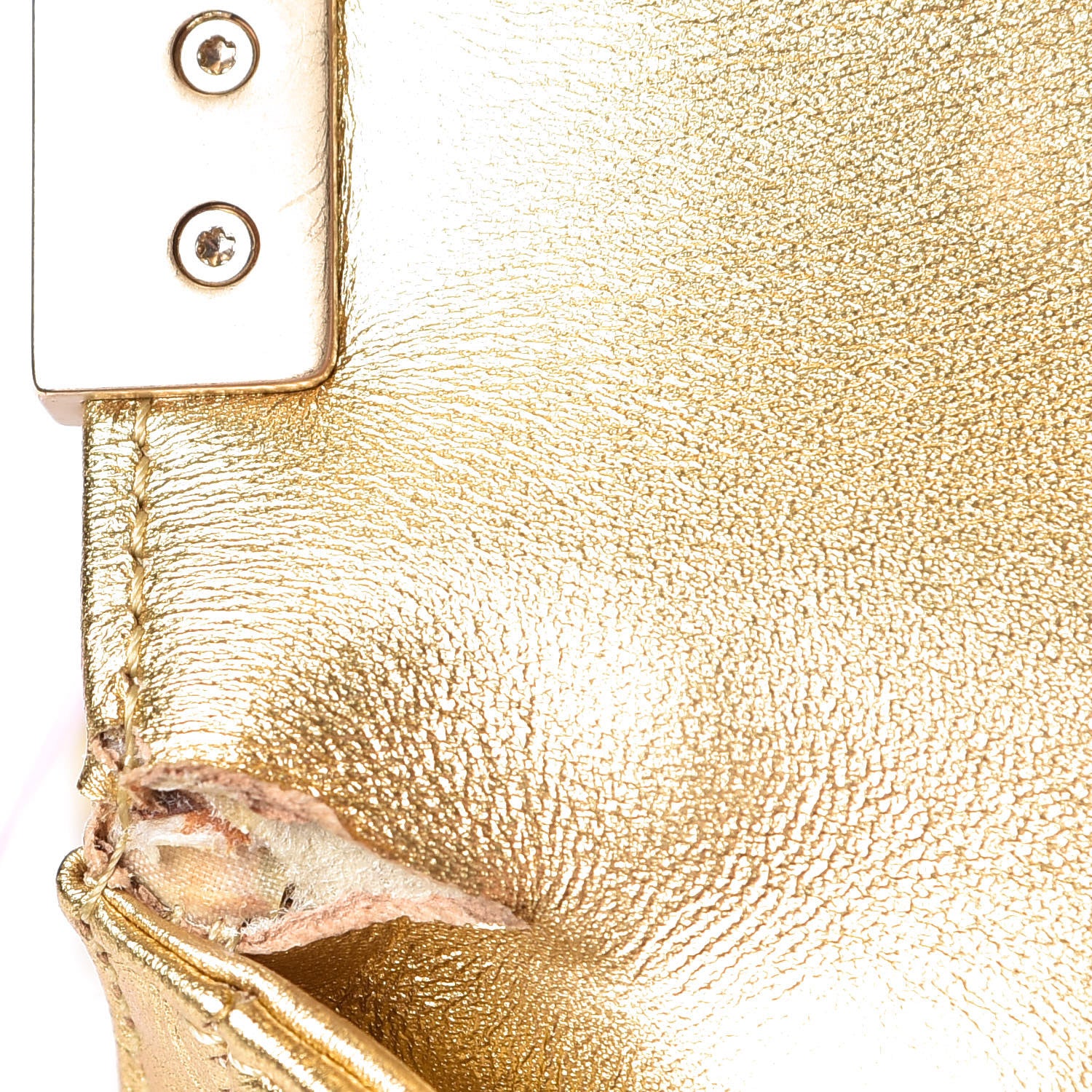 Chanel Metallic Lambskin Embossed Small Cube Boy Flap Gold 11 of 15