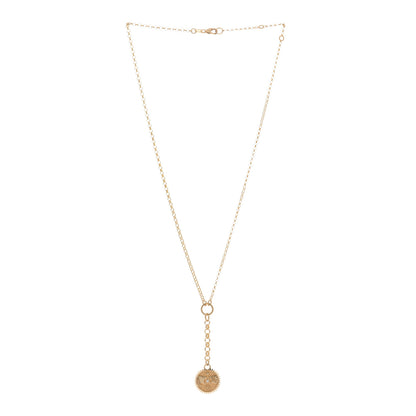 Foundrae 18K Yellow Gold Diamond Solar Lunar Strength Small Mixed Belcher Extension Chain Necklace 2 of 5