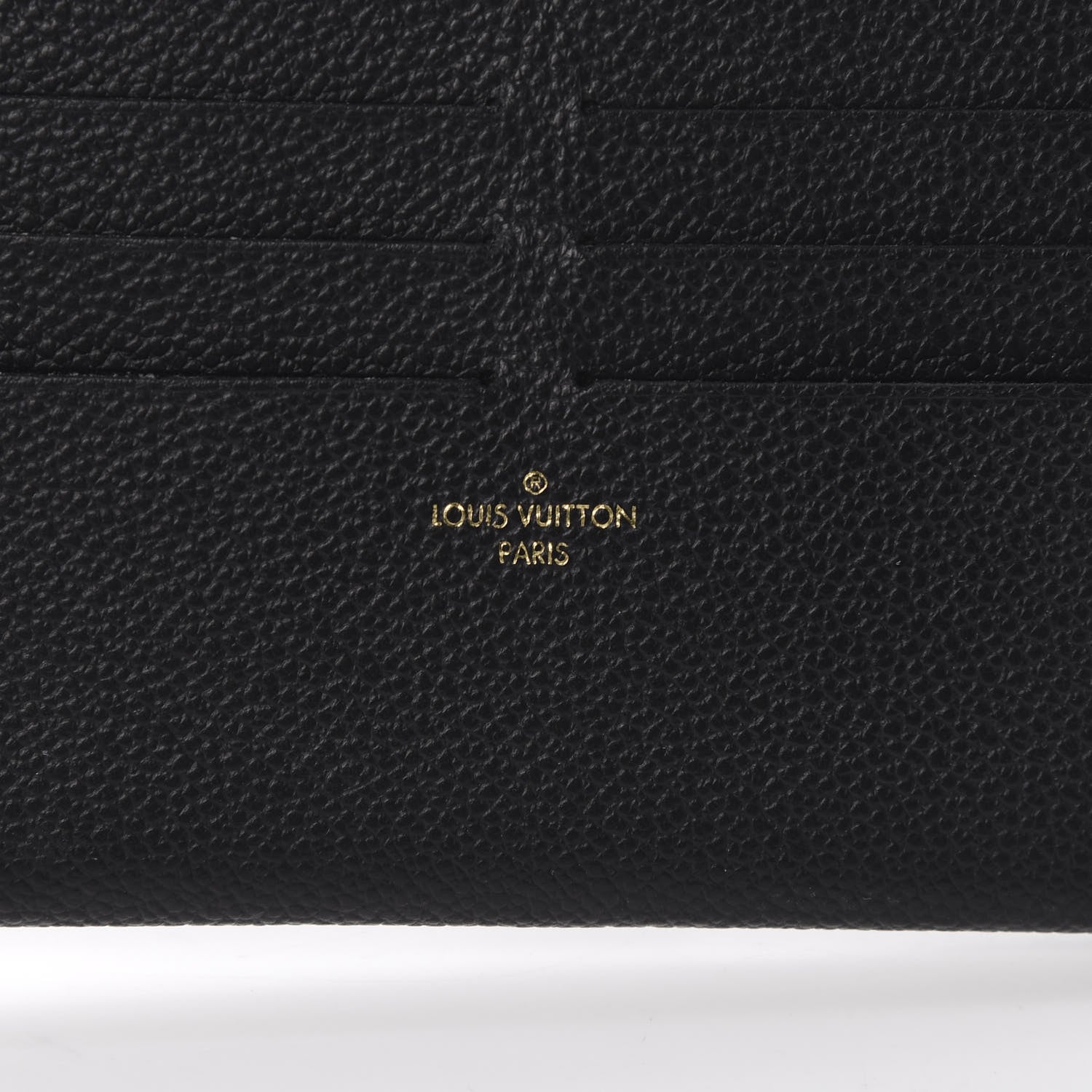 Louis Vuitton Calfskin Felicie Chain Wallet Card Holder Insert Black 5 of 5