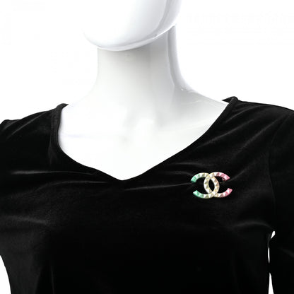 Chanel Metal Studded CC Rainbow Brooch Multicolor 2 of 4