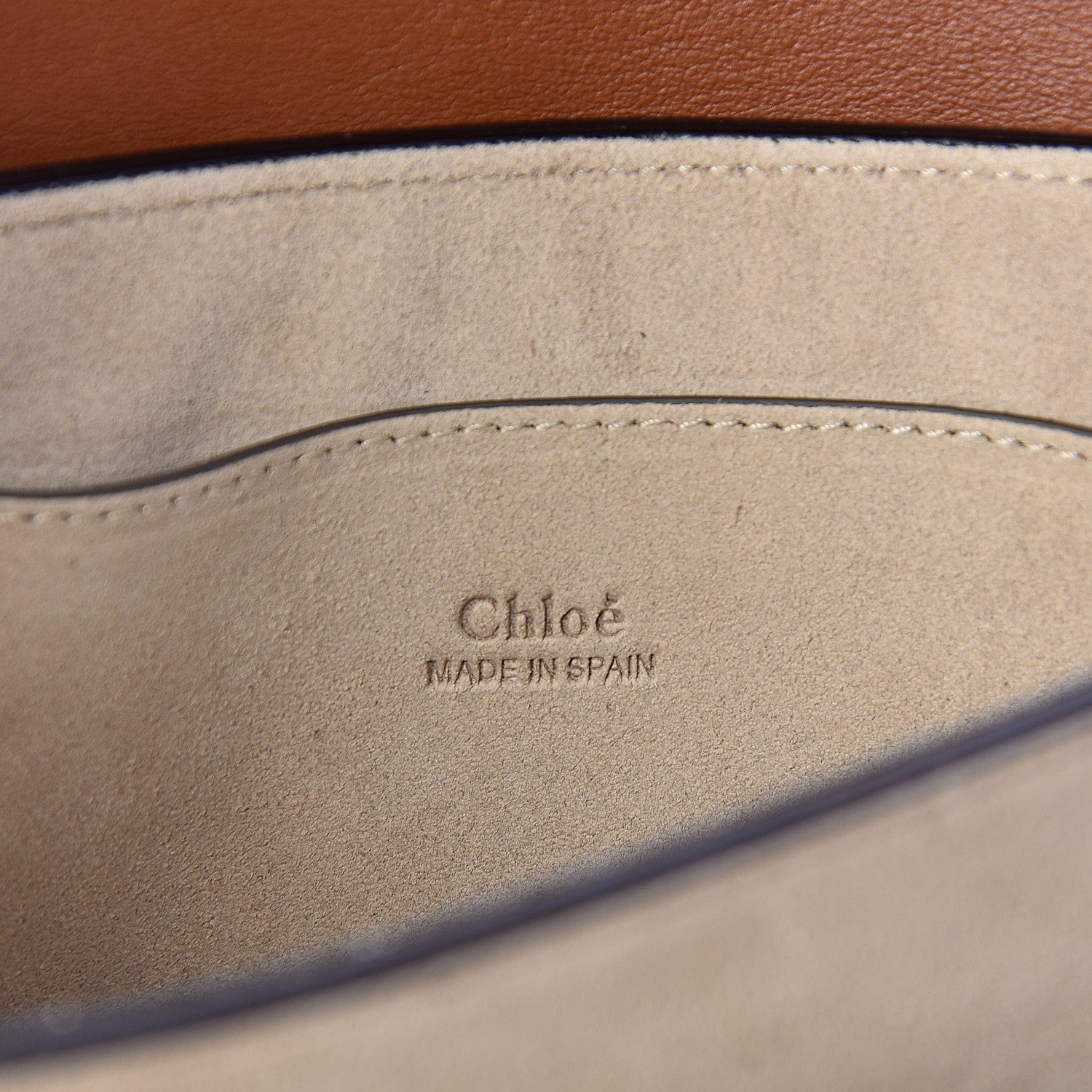 Chloe Suede Calfskin Small Faye Shoulder Bag Tobacco 6 of 10