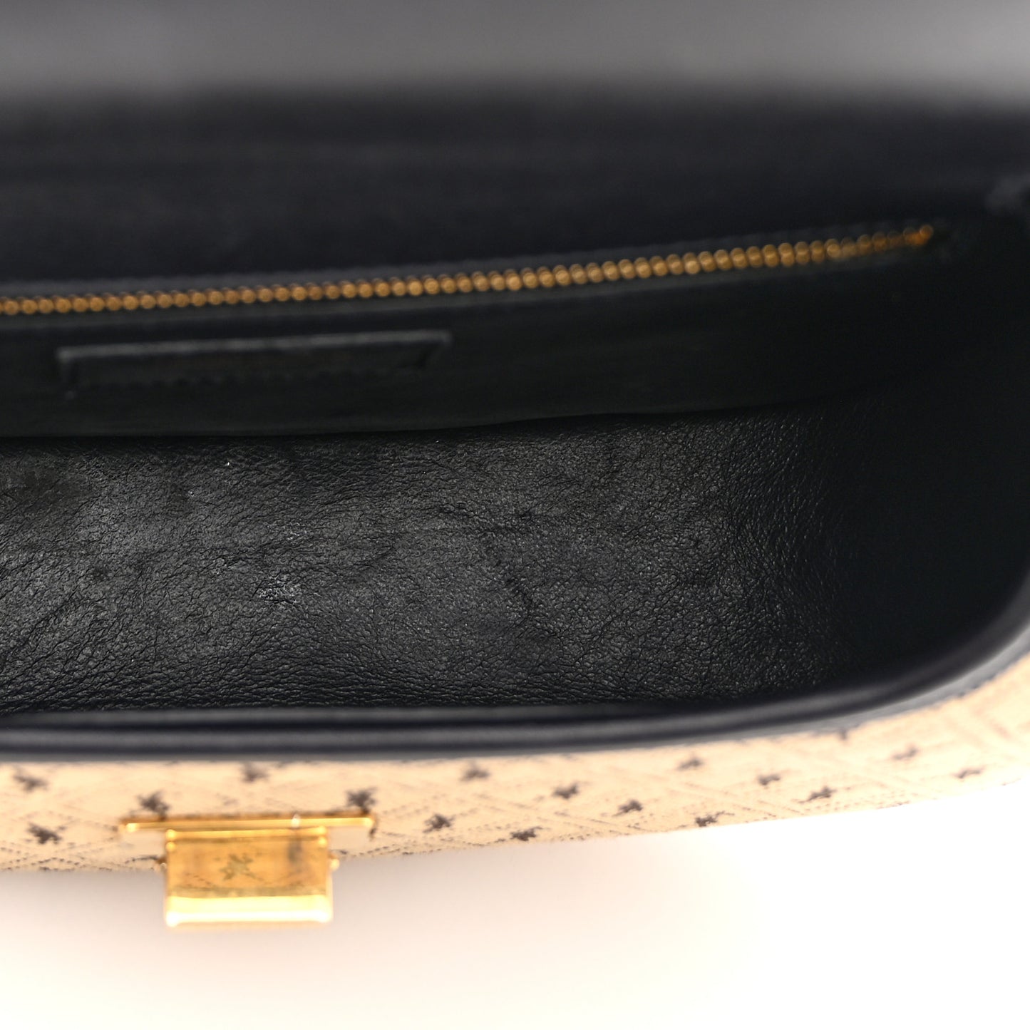 Canvas Monogram All Over Satchel Bag Beige