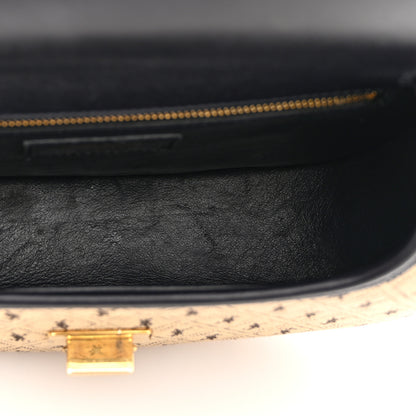 Saint Laurent Canvas Monogram All Over Satchel Bag Beige 5 of 13