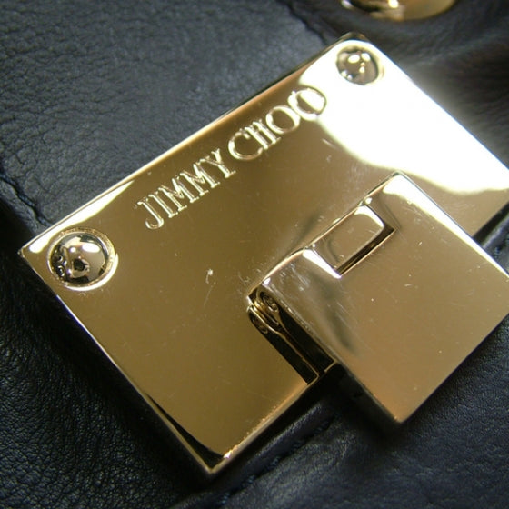 Jimmy Choo Leather Ramona Tote Navy 7 of 12
