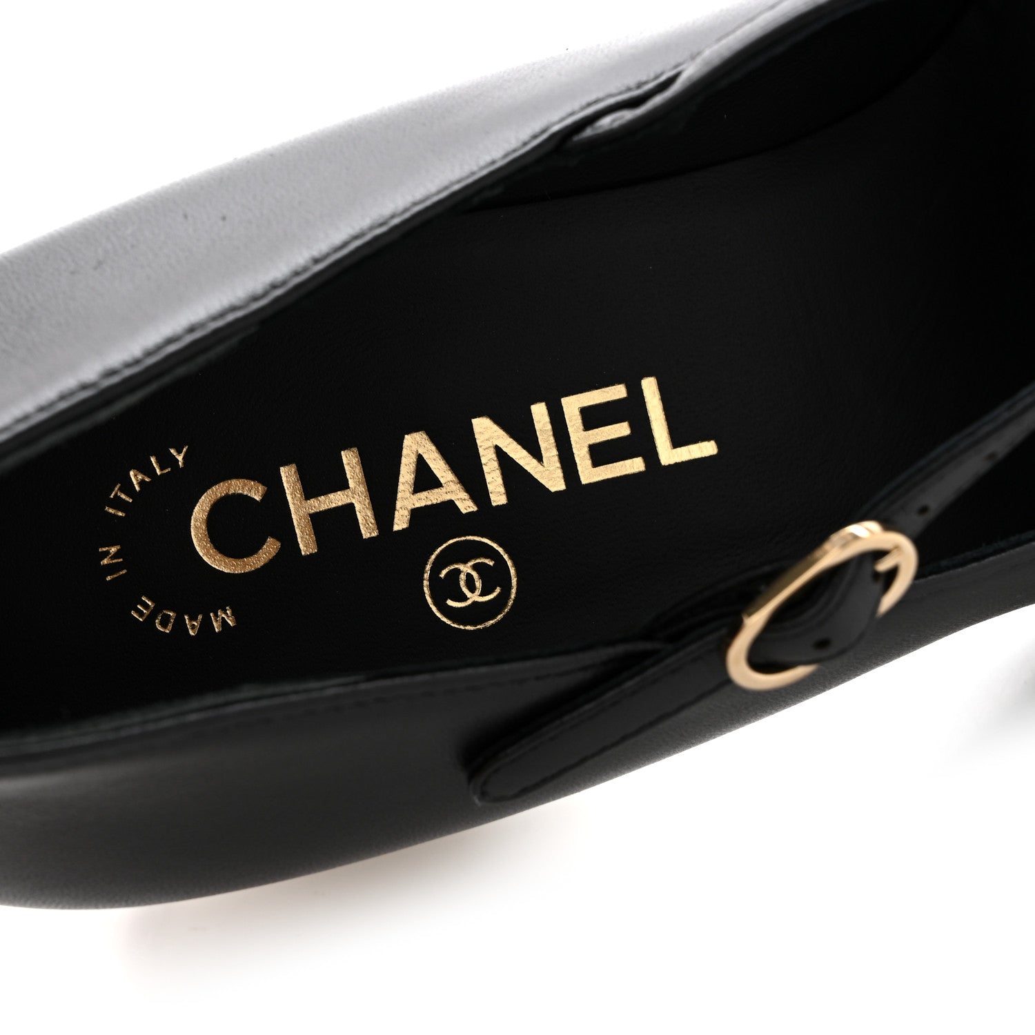 Chanel Lambskin Patent Cap Toe Pearl Ball Mary Janes 39 Black 6 of 10